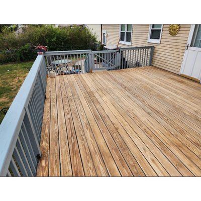 After- deck sanding