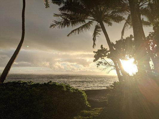 Sunrise from patio