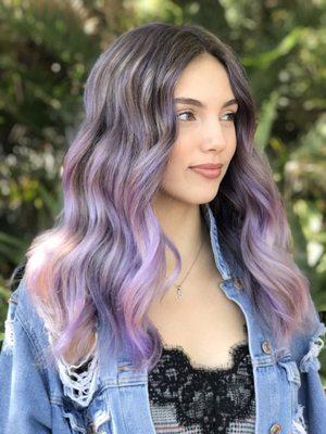 Purple balayage by Sarai