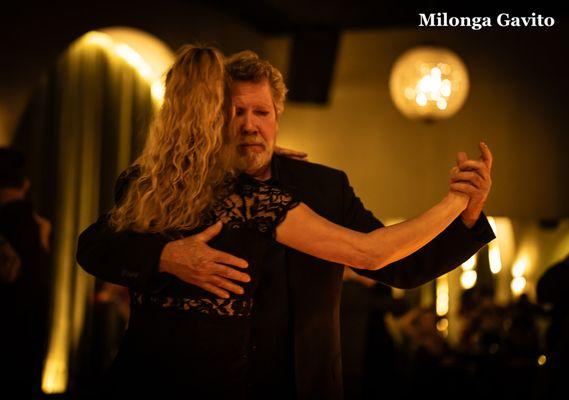 Dancing at Milonga Gavito!