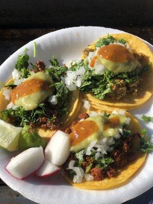 Tacos de asada, pastor y pollo!