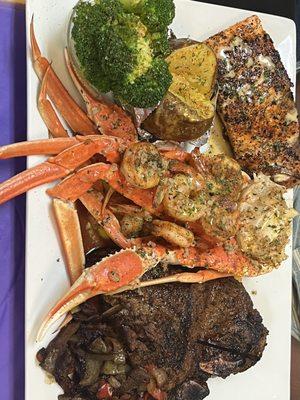 King David Platter (T-Bone Salmon Crab Legs Shrimp)