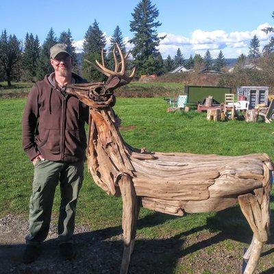 Thank you for the deer antler I bought from you. It's allowed me to finish my Driftwood deer. Thank you so much.