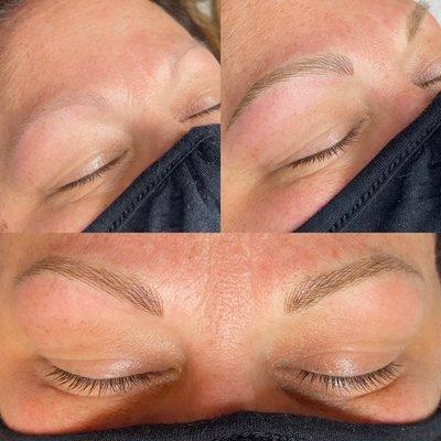 Microblading before and after