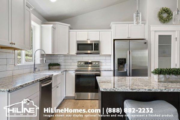 HiLine Homes of Kennewick Model Home Plan 2232 Kitchen.