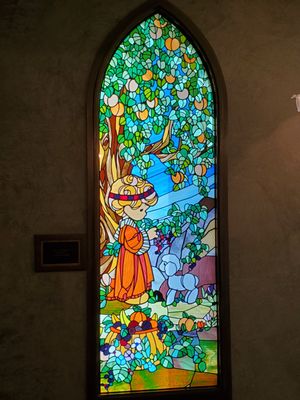 One of 30 Stained Glass Windows in the Chapel