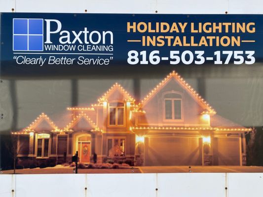 We offer both residential and commercial Holiday Lighting.  We started this business 18 years ago! Wow!