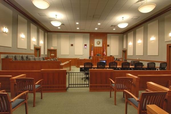 Kauai Judiciary Complex courtroom