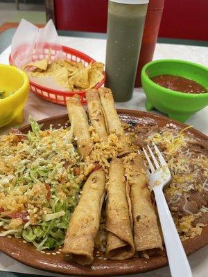 Chicken Flautas were great!