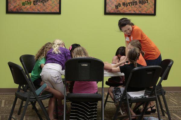 Our kids ministry loves to invest in small group environments.