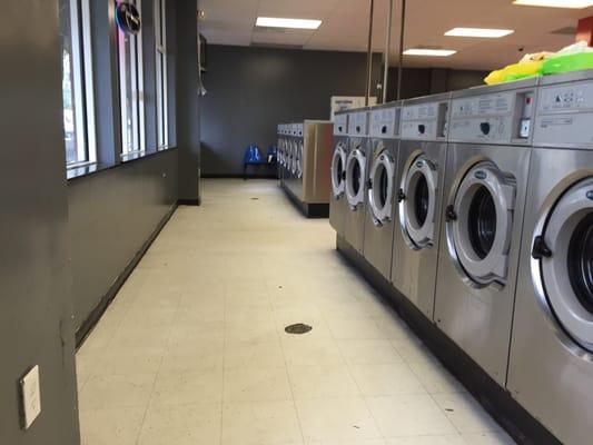 Line of washing machines