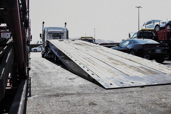 Car Carrier Manheim Auction Pick up.