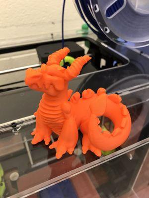 Adults and kids alike enjoy creations on the 3D printer.