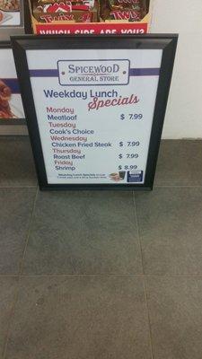 Lunch Specials