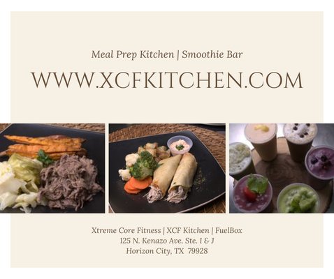 XCF Kitchen offers a variety of smoothies, snacks, lunches & dinners..