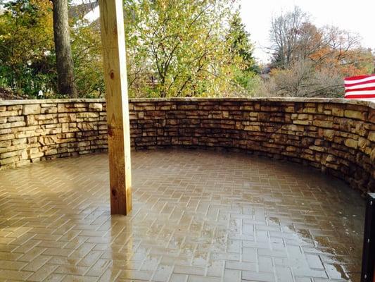 Retaining wall and pavers Lobdell Lake Linden, MI