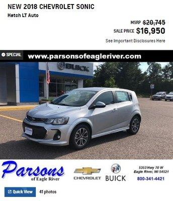 2018 Chevrolet Sonic