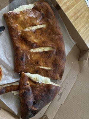 I can't believe they had the nerve to deliver a completely burnt calzone. That was a waste of $20.