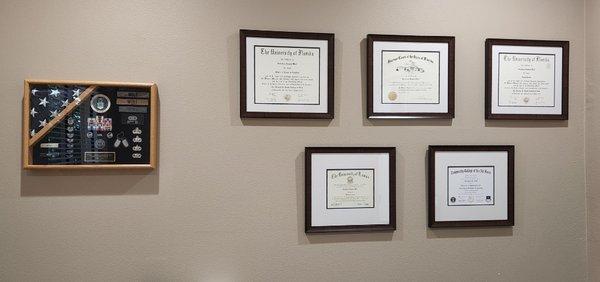 Shadow Box and Diplomas