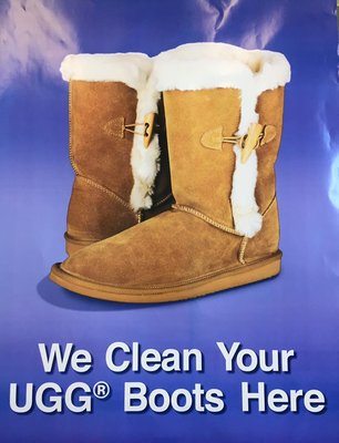 Stop in to get Uggs and Timberland boots cleaned! We also clean leather and suede garments.