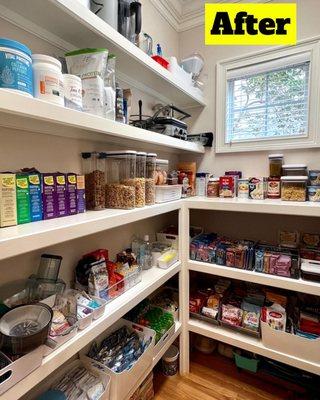 Pantry organizing