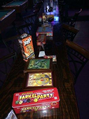 We always have board games to play if you just need something to do with your friends!