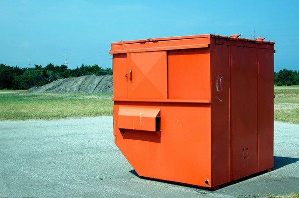 Orange Dumpster