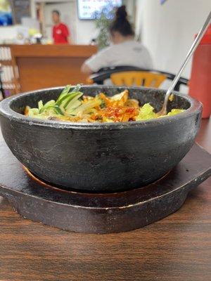 Outer Part of the Bowl of the Dolsot Bibimbap ($14.49)