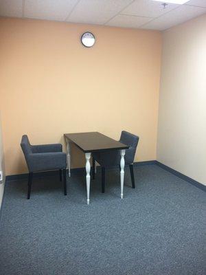 Young adult therapy room.