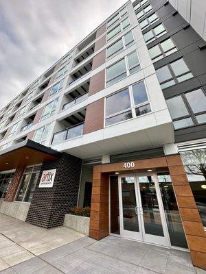 Main entrance on Queen Anne Avenue