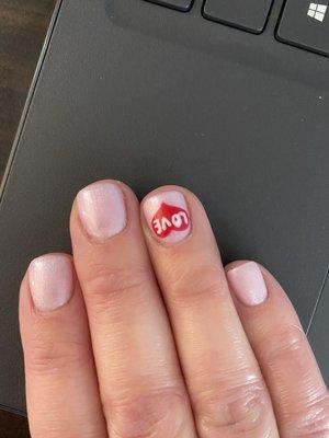 Valentine's Day nail art