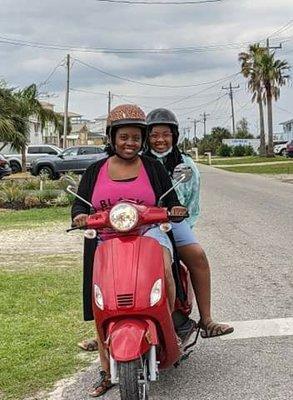 We had so much fun on this two seater scooter and it was brand new too. Rode great!