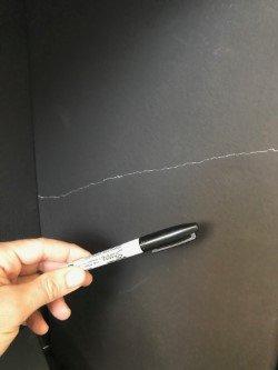 Cracked panel