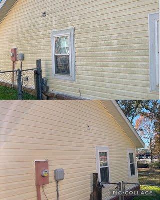 Protect your biggest investment and let us keep your home clean. Soft washed this home and brought it back to life.