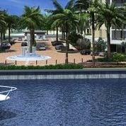 Azure Palm Beaches from the waterway.