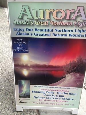 Playing May 24th-Sep 1st 2012, Aurora Great Northern Lights