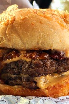 Big bacon Cheddar Cheeseburger