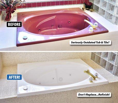 Bathtub & surround refinishing