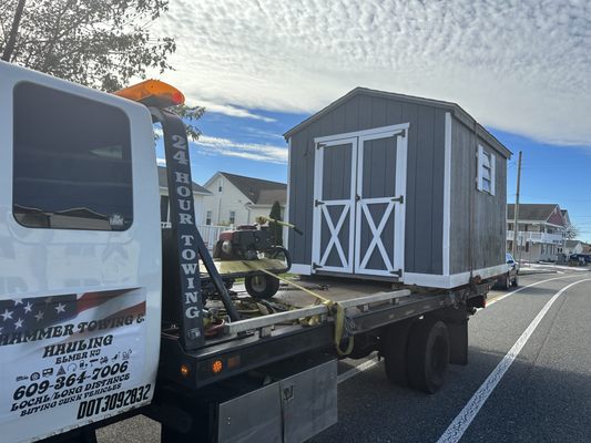 Give us a call for small shed moves. We can move to a new location in your yard or to a new location... 609-364-7006