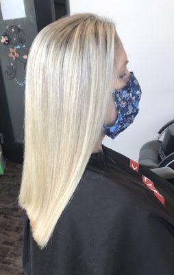 Icy Blonde Highlights