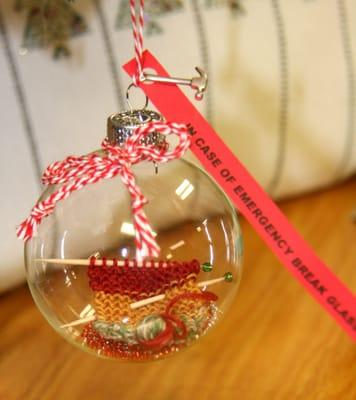 Fun ornament for knitter's who have everything!