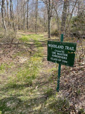 Well-marked - and welcoming - trail heads