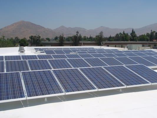 Lamb Energy has a solar power system on the roof of its headquarters