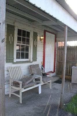 Entry way into carriage house