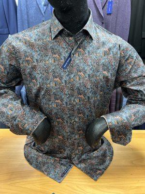 Unique Paisley Sport Shirt by Luciano Visconti