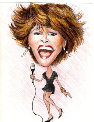 Caricature of Tina Turner