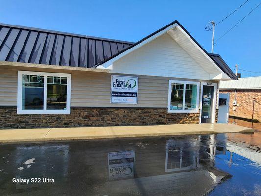 A bank had us clean there Roof,building,sidewalk and windows.