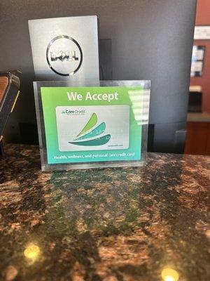 They accept CareCredit!