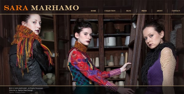 Portfolio websites for artists, musicians, and fashion designers