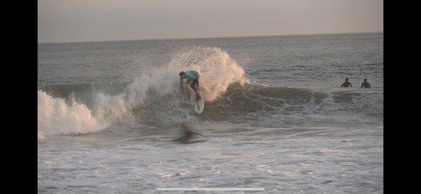 Surfing in Newport following healing my neck and back!